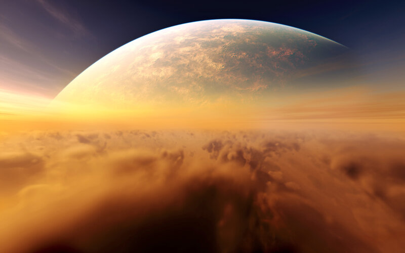 Planet from Space — Orange