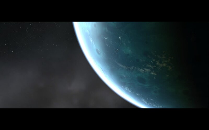 planet from space view