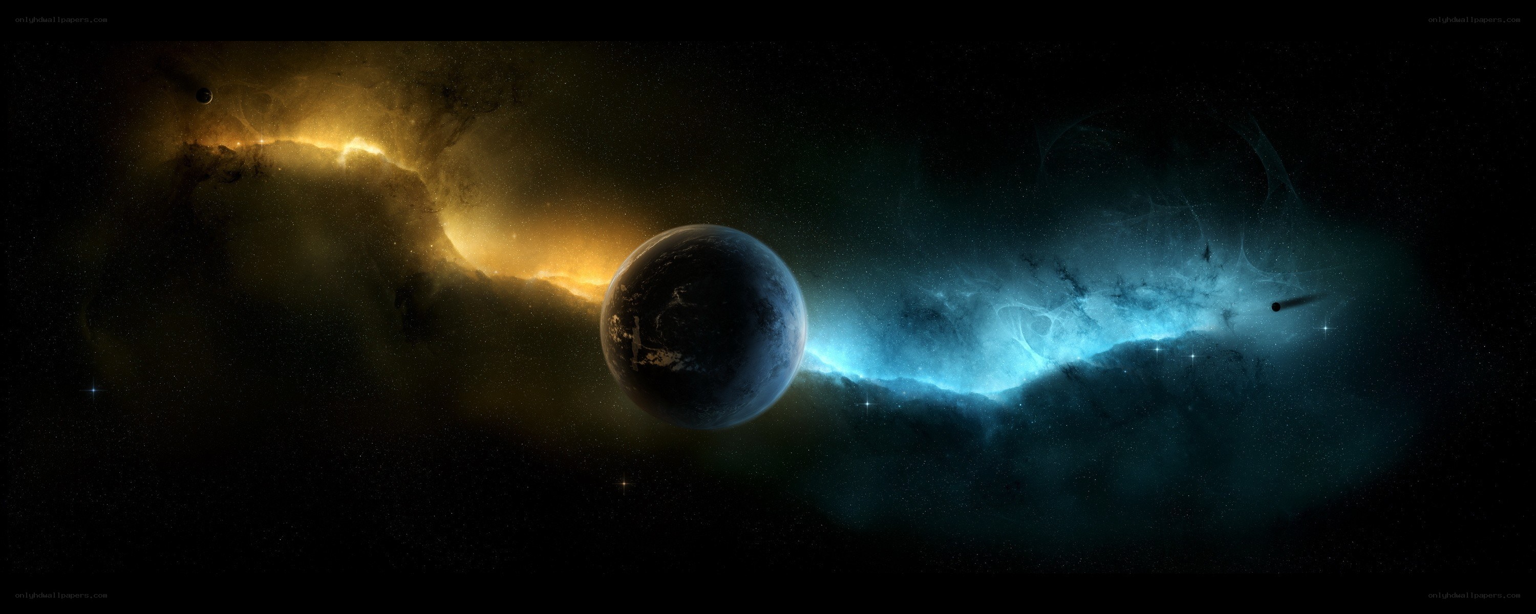 Planet in a nebula