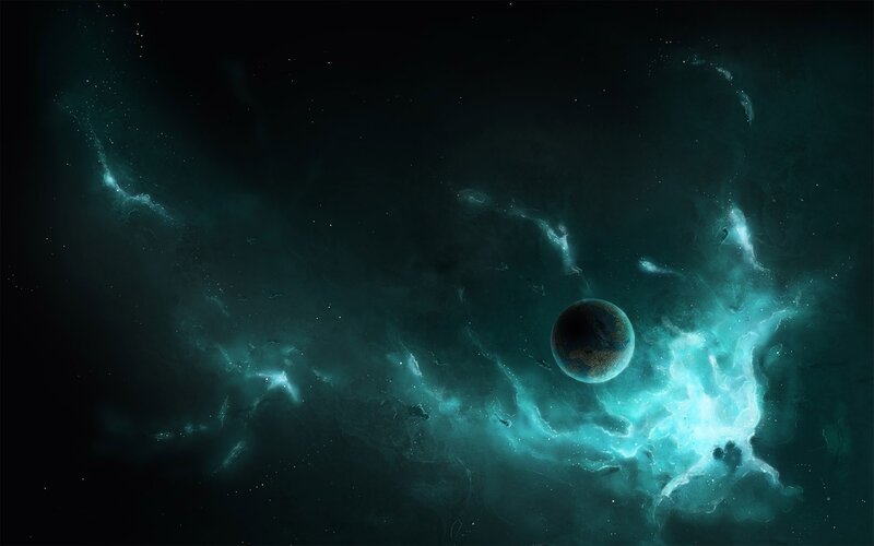 Planet in a nebula