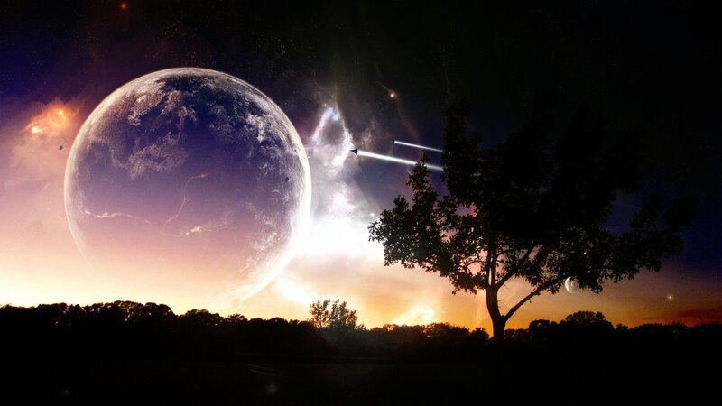 Planet in Alien Sky