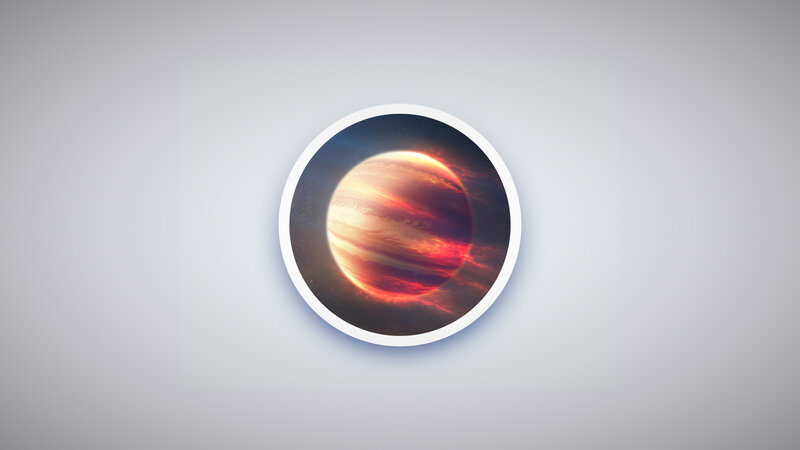 Planet in Circular Frame