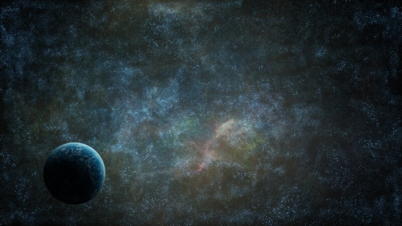 Planet in deep space