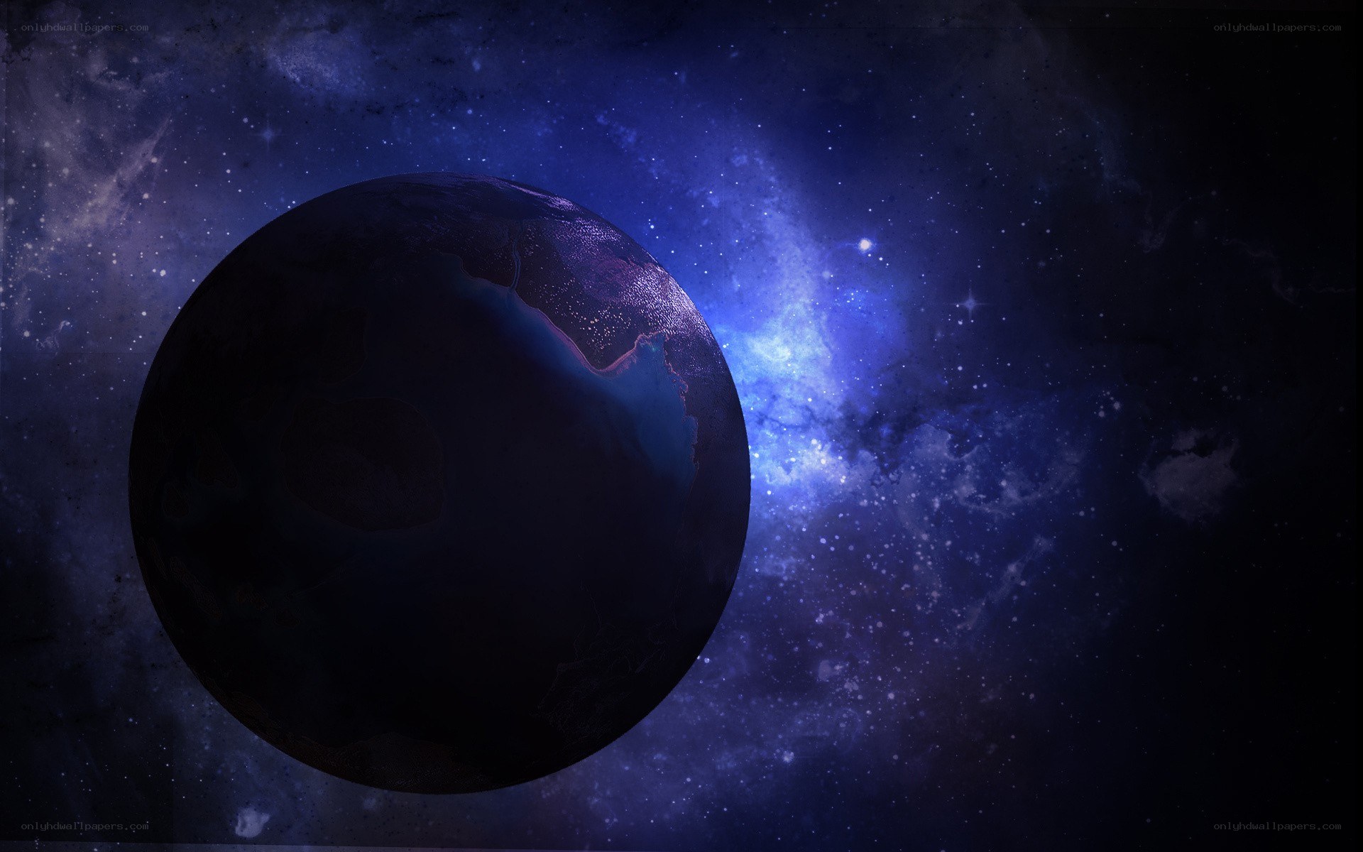 Planet in deep space