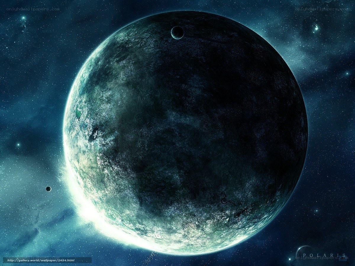 Planet in deep space