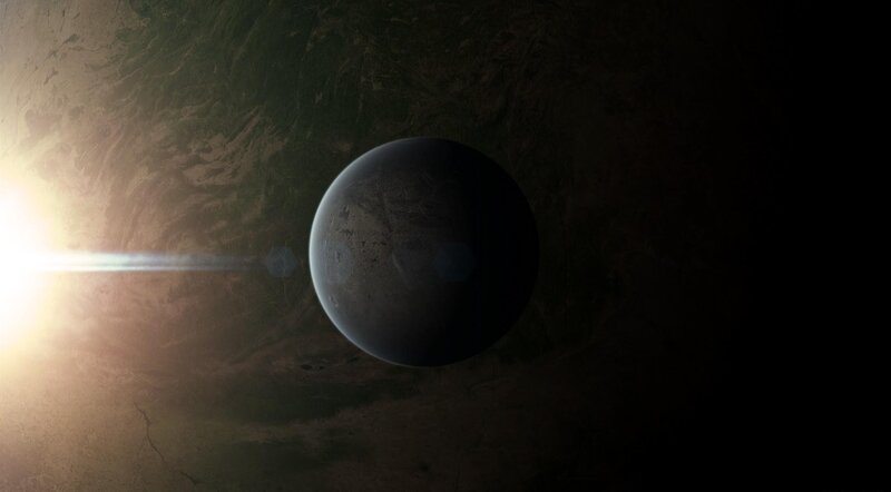Planet in Space — Black, Dramatic, Sunset