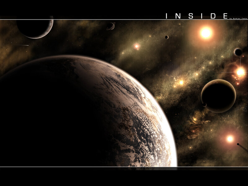 Planet in Space — Black