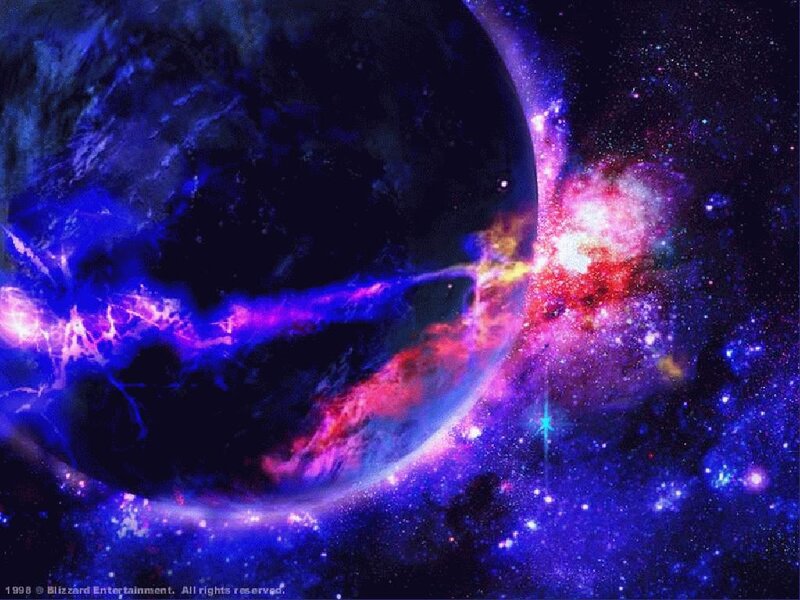 Planet in Space — Blue, Dramatic, Digital Art, Nebula