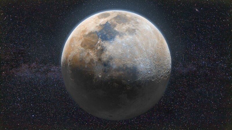 Planet in Space — Brown, Serene