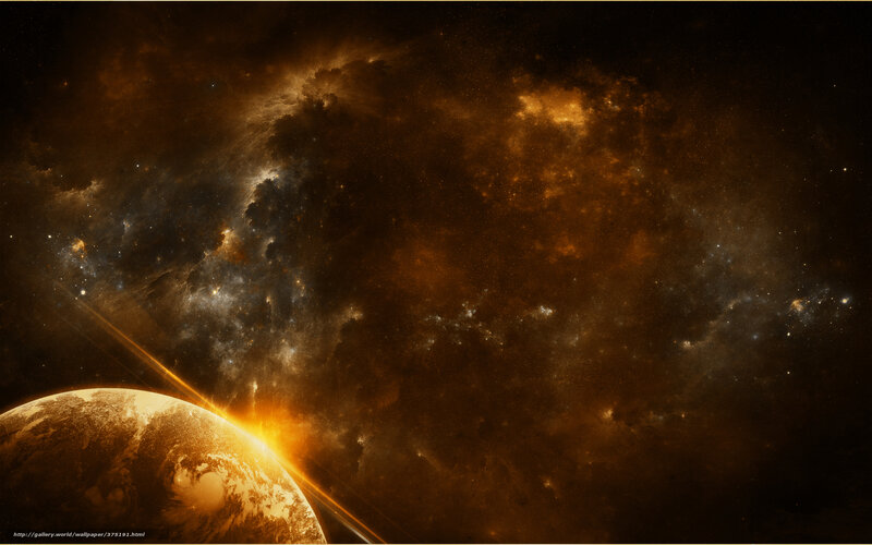 Planet in Space — Brown