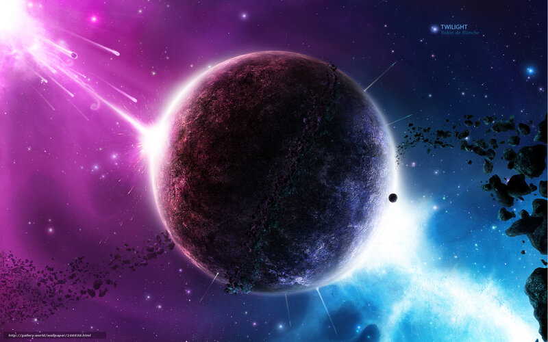 Planet in Space Collision