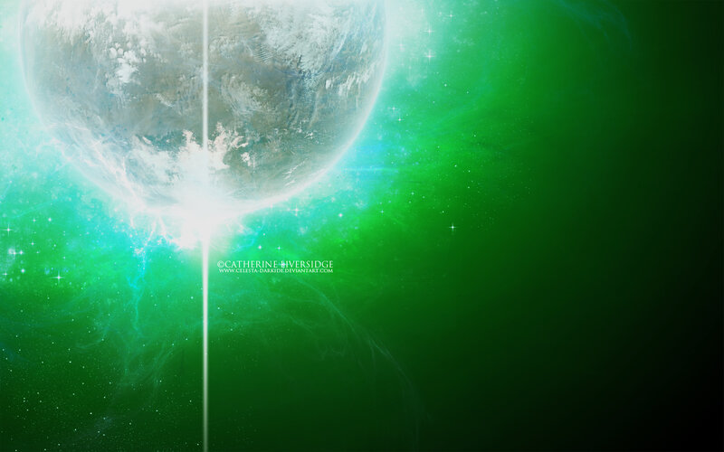 Planet in Space — Green