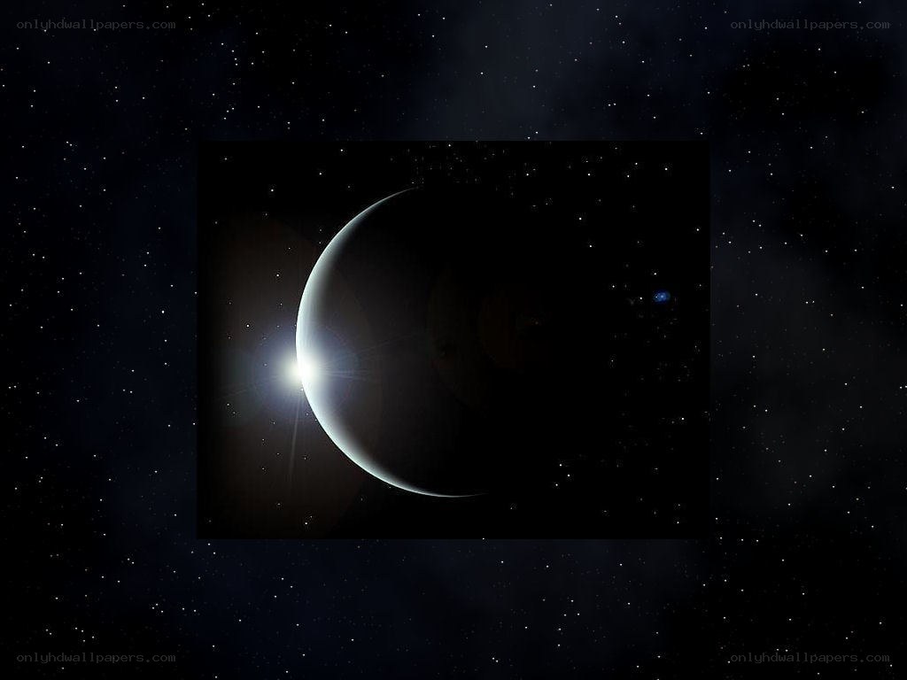 Planet in space with star
