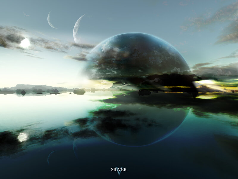 Planet in Water Reflection