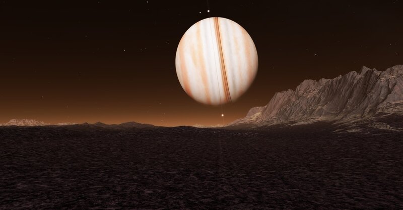 Planet Jupiter in Sky