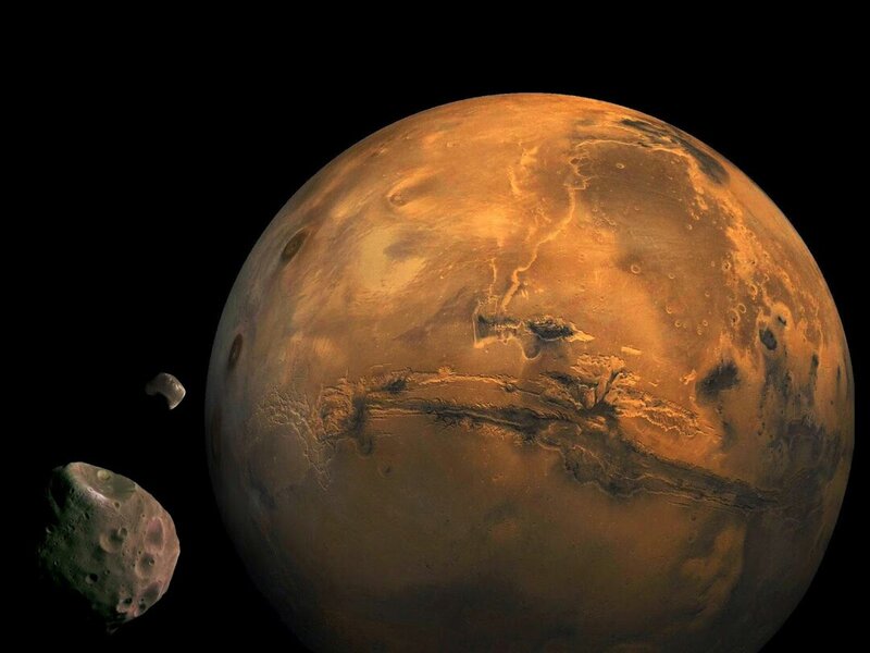 Planet Mars and Moons