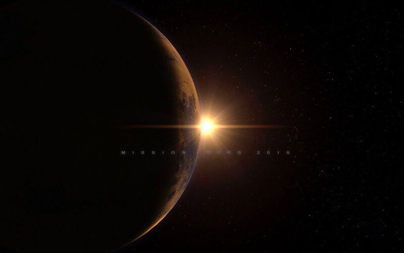 Planet Mars — Black, Dramatic, Night