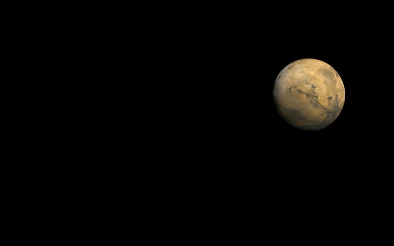 Planet Mars — Black, Dramatic