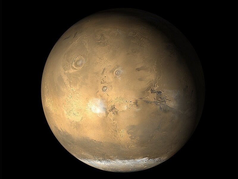 Planet Mars — Brown, Dramatic, Photograph, Craters, Surface, Space