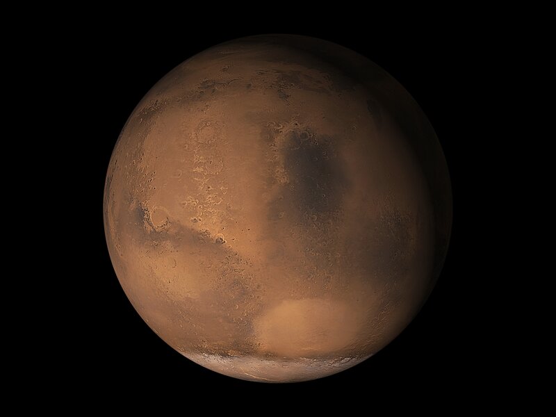 Planet Mars — Brown, Dramatic, Photograph, Craters, Surface