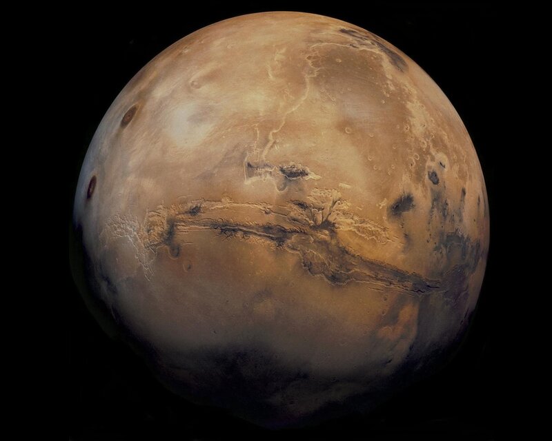 Planet Mars — Brown, Dramatic, Photograph, Space, Craters