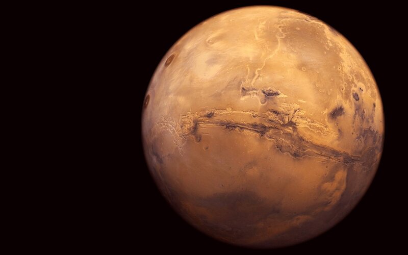 Planet Mars — Brown, Dramatic, Photograph, Space, Orange