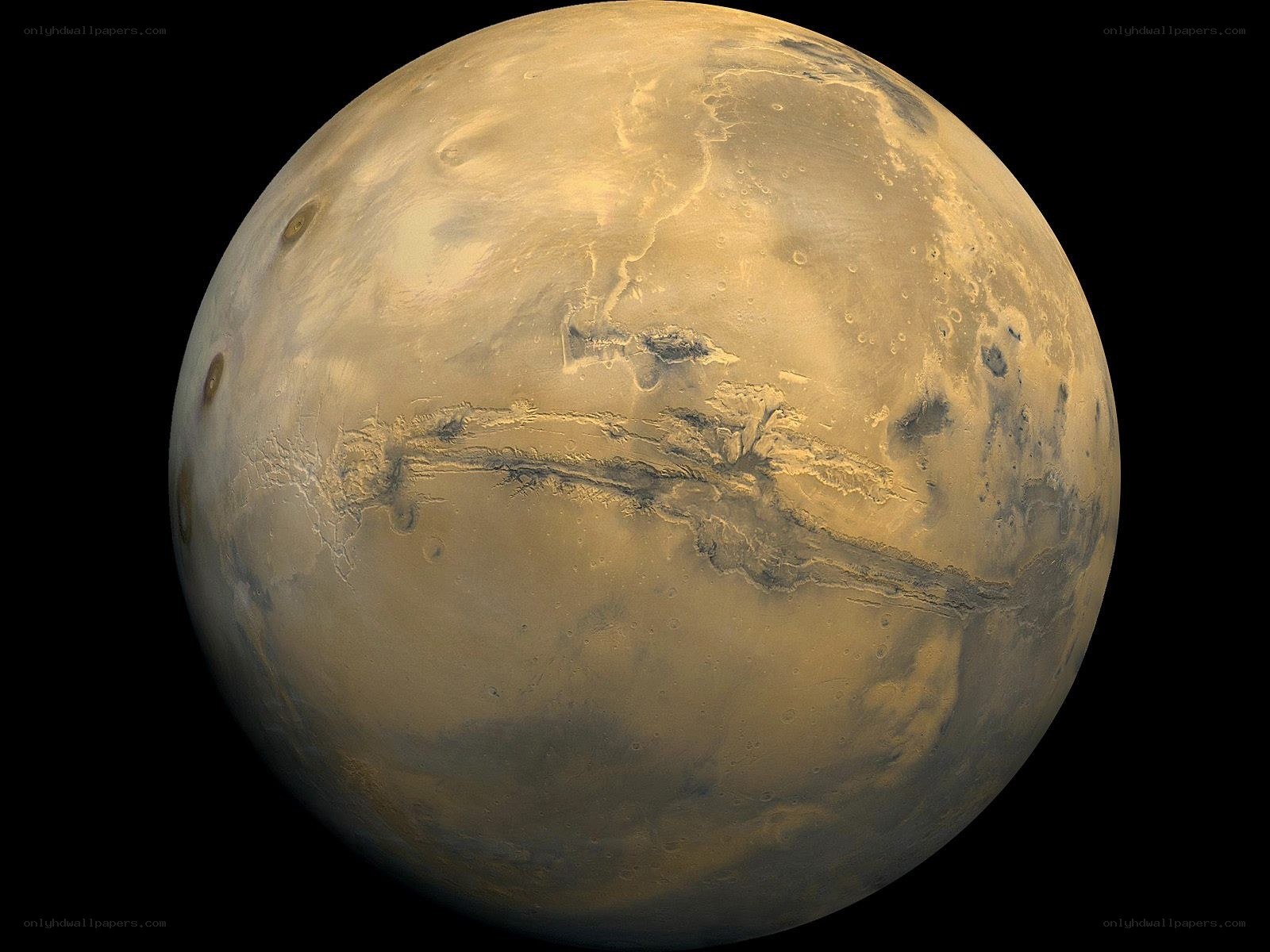 Planet Mars from space