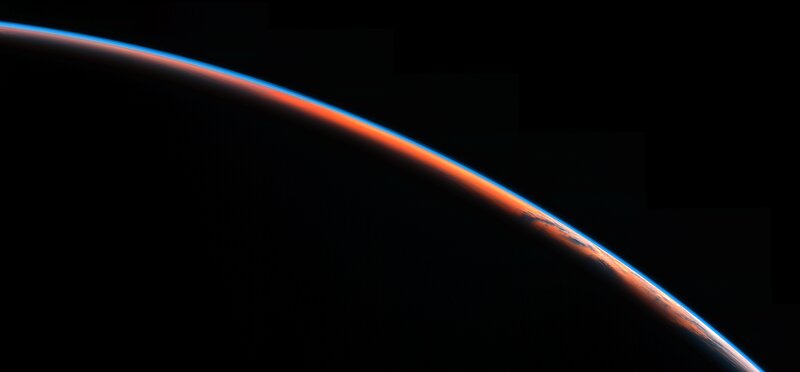 Planet Mars from Space — Black