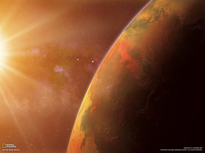 Planet Mars from Space — Orange