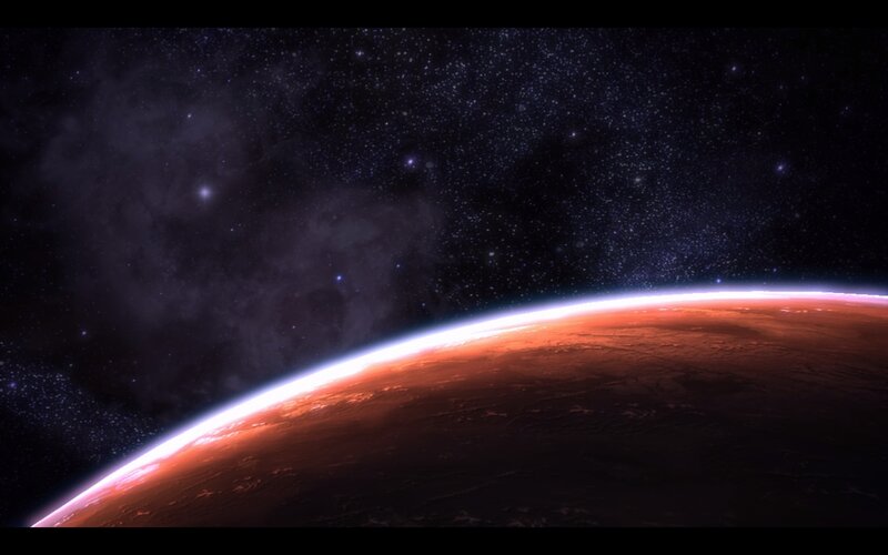 Planet Mars from Space — Red
