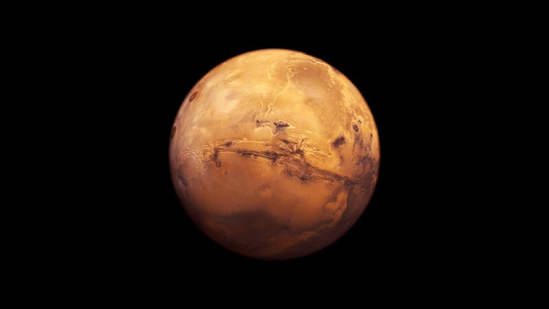 Planet Mars — Orange, Dramatic, Photograph, Space