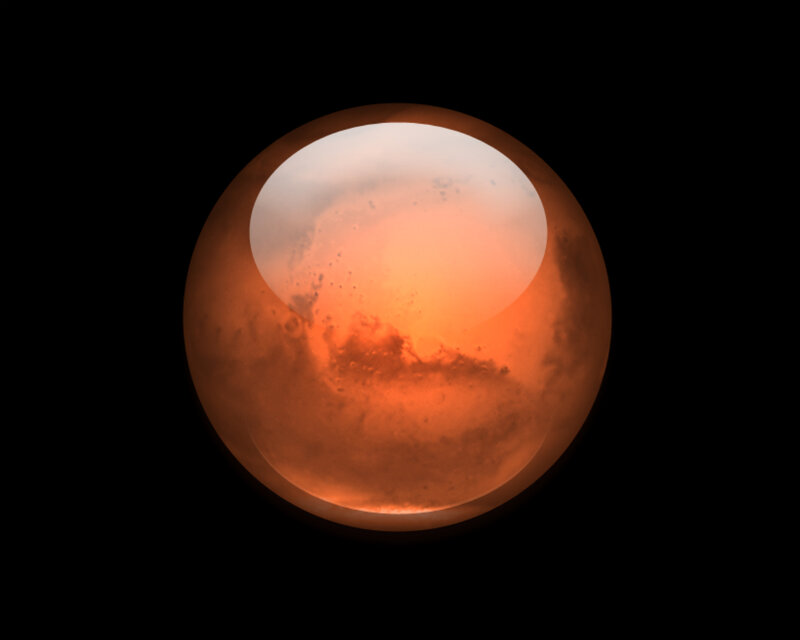Planet Mars — Orange