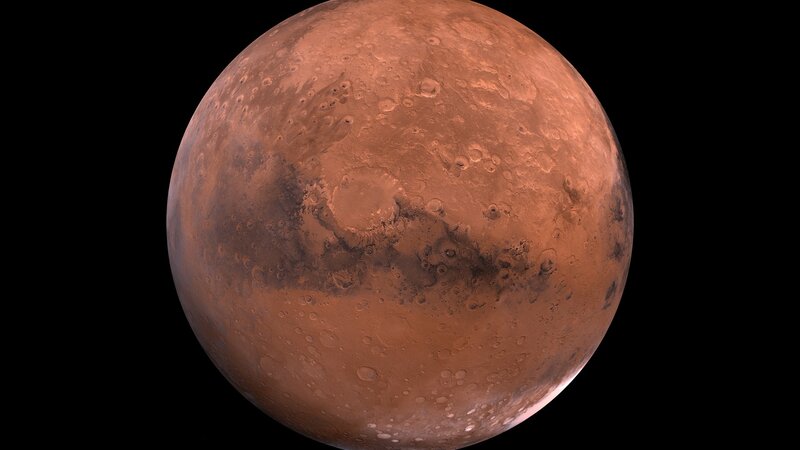 Planet Mars — Red, Dramatic, Photograph, Craters, Surface, Brown