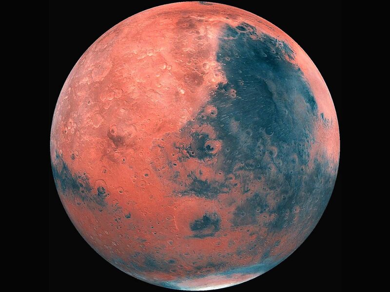 Planet Mars — Red, Dramatic, Photograph, Craters