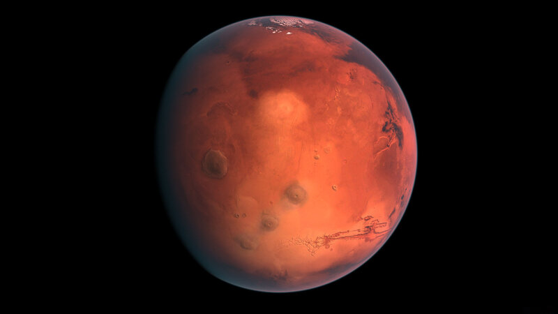 Planet Mars — Red, Dramatic