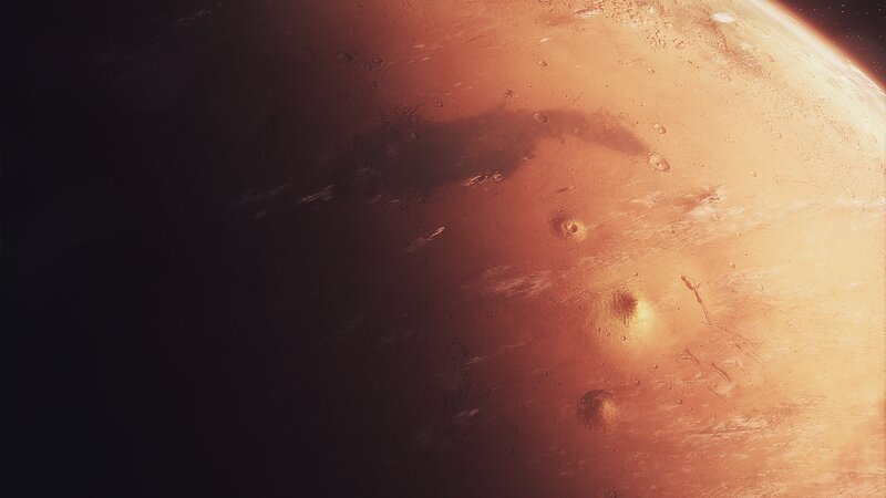 Planet Mars Surface — Orange