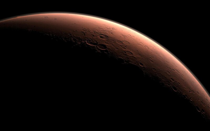 Planet Mars Surface — Red, Dramatic, 3d Render, Craters, Space