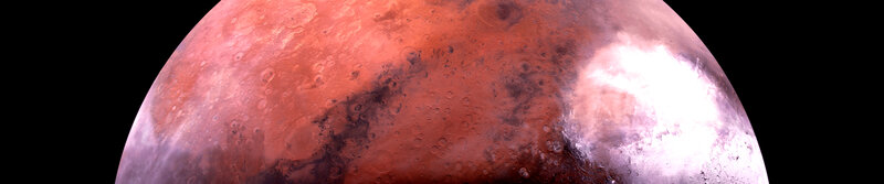 Planet Mars Surface — Red, Dramatic, Photograph