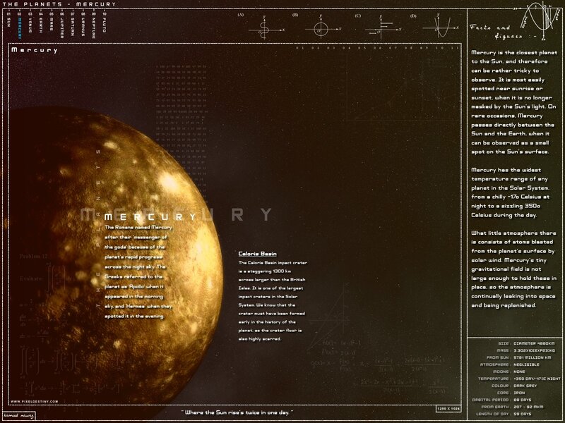 Planet Mercury — Black