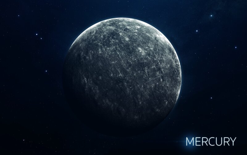 Planet Mercury — Blue, Serene