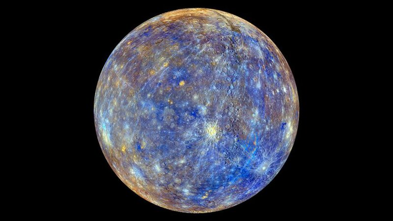 Planet Mercury — Blue