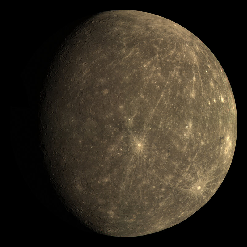 Planet Mercury — Gray, Dramatic, Photograph