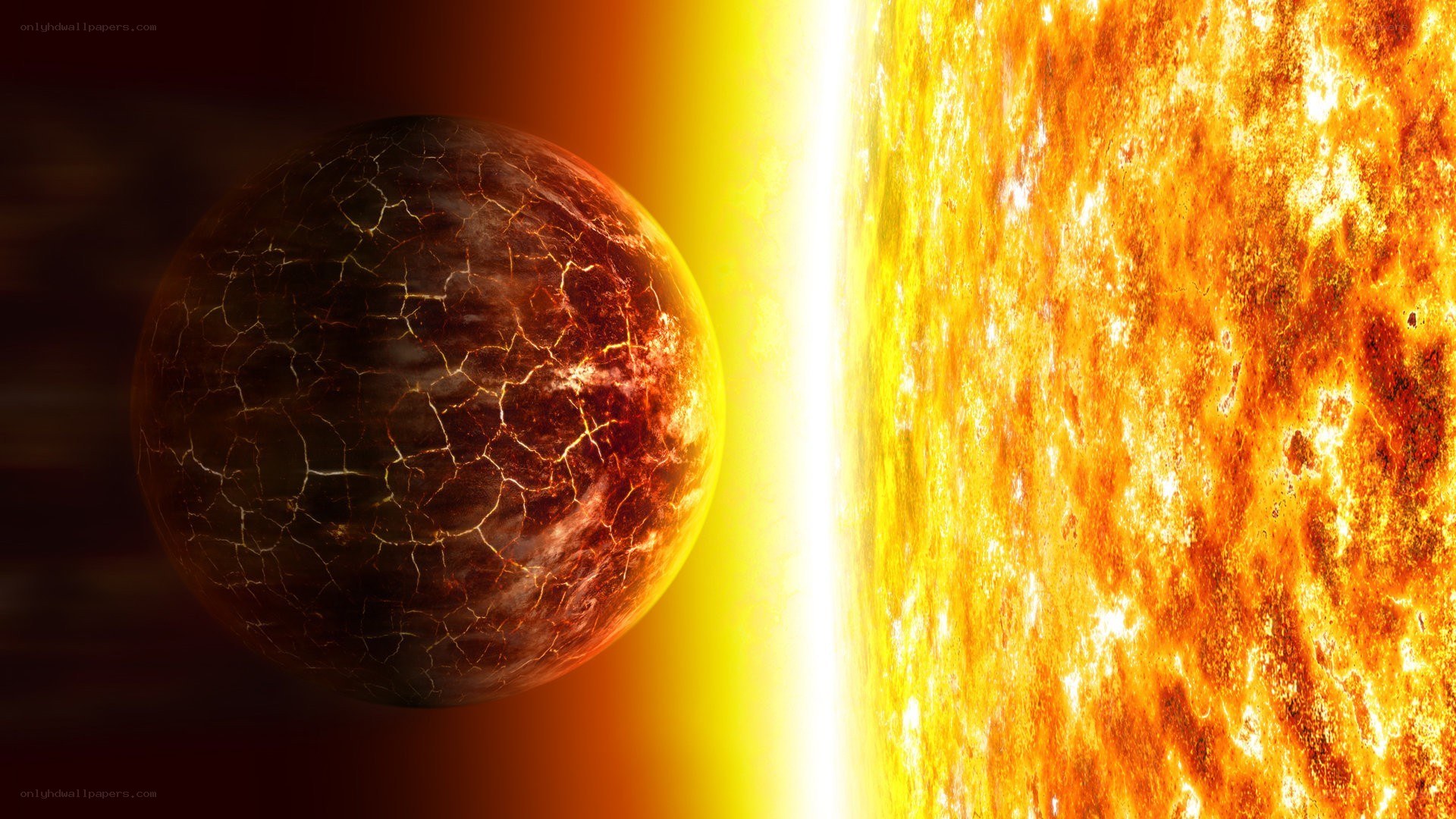 Planet near a star