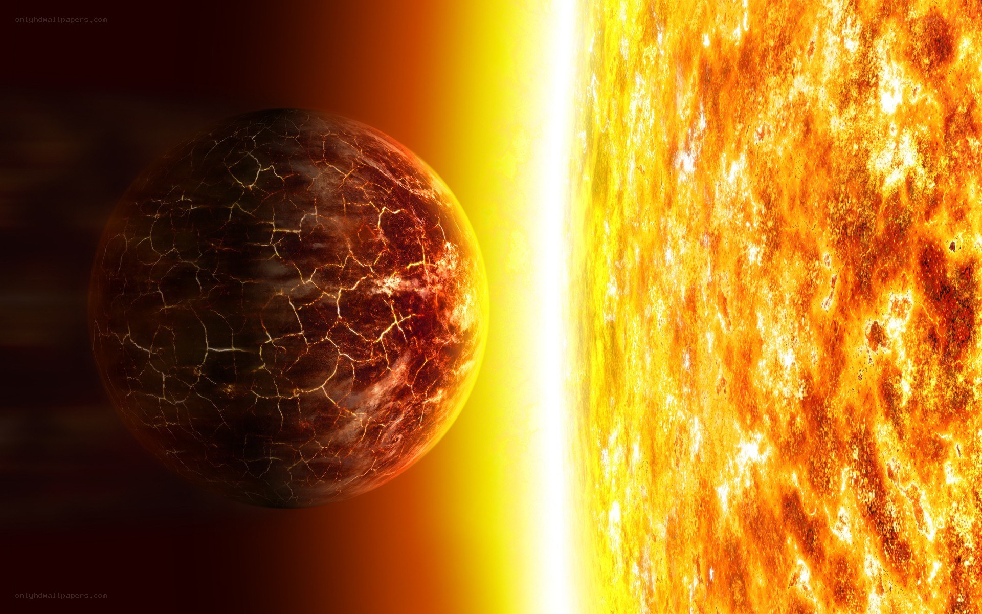 Planet near a star