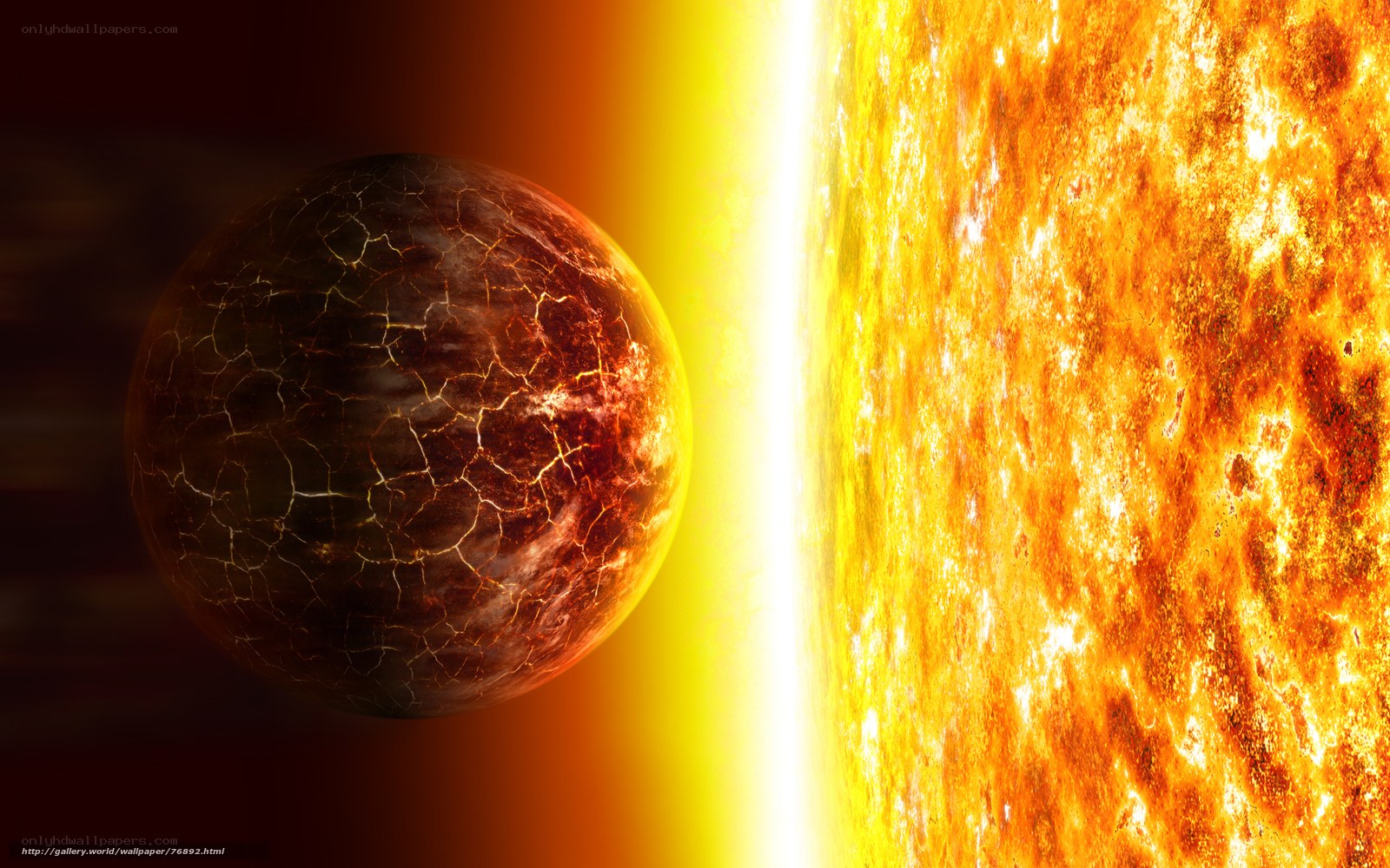 Planet near a star
