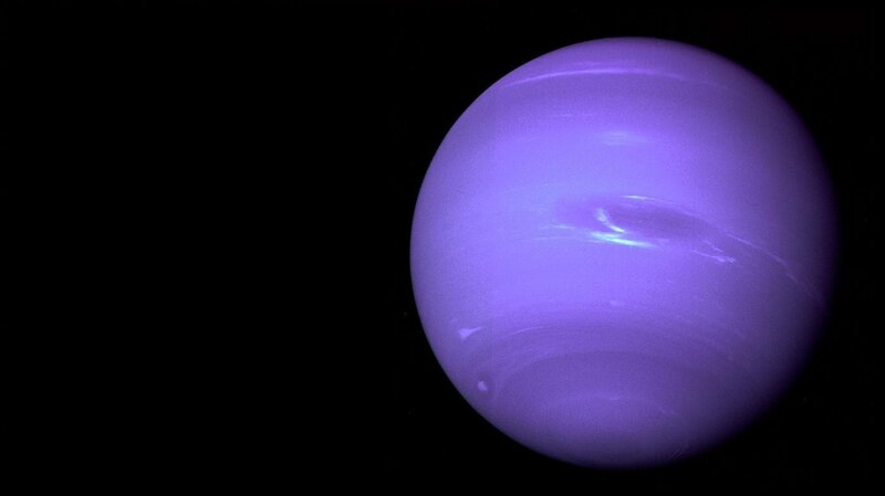 Planet Neptune — Purple, Dramatic