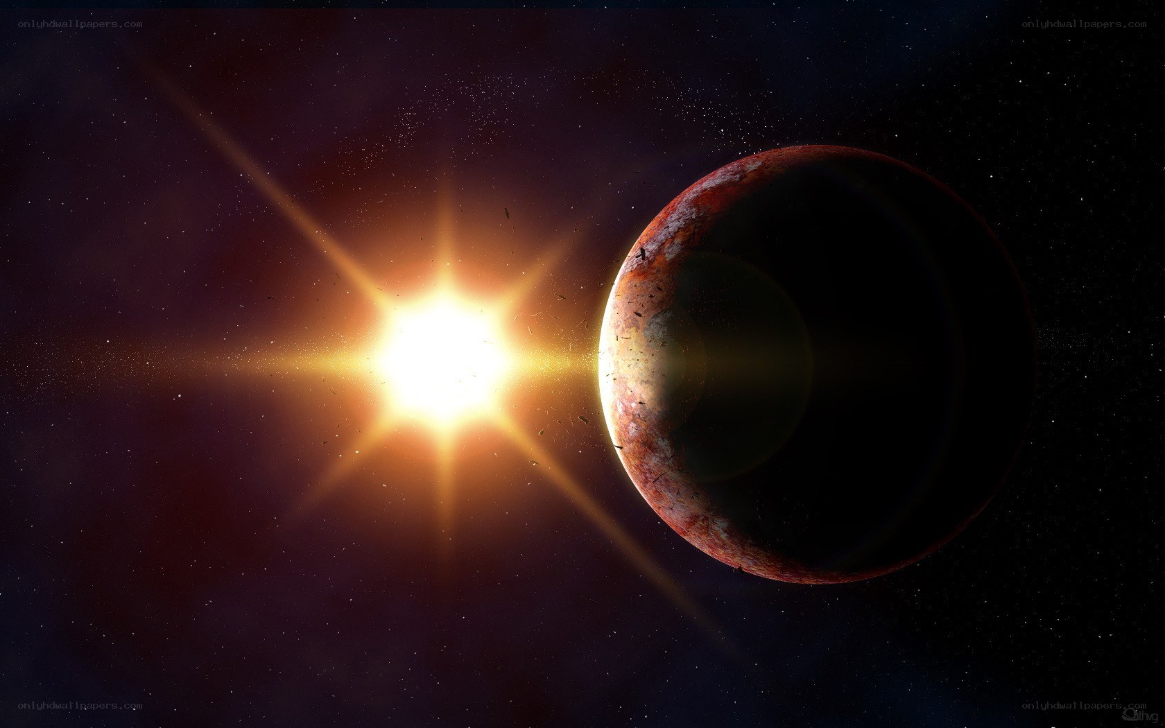 Planet orbiting a star