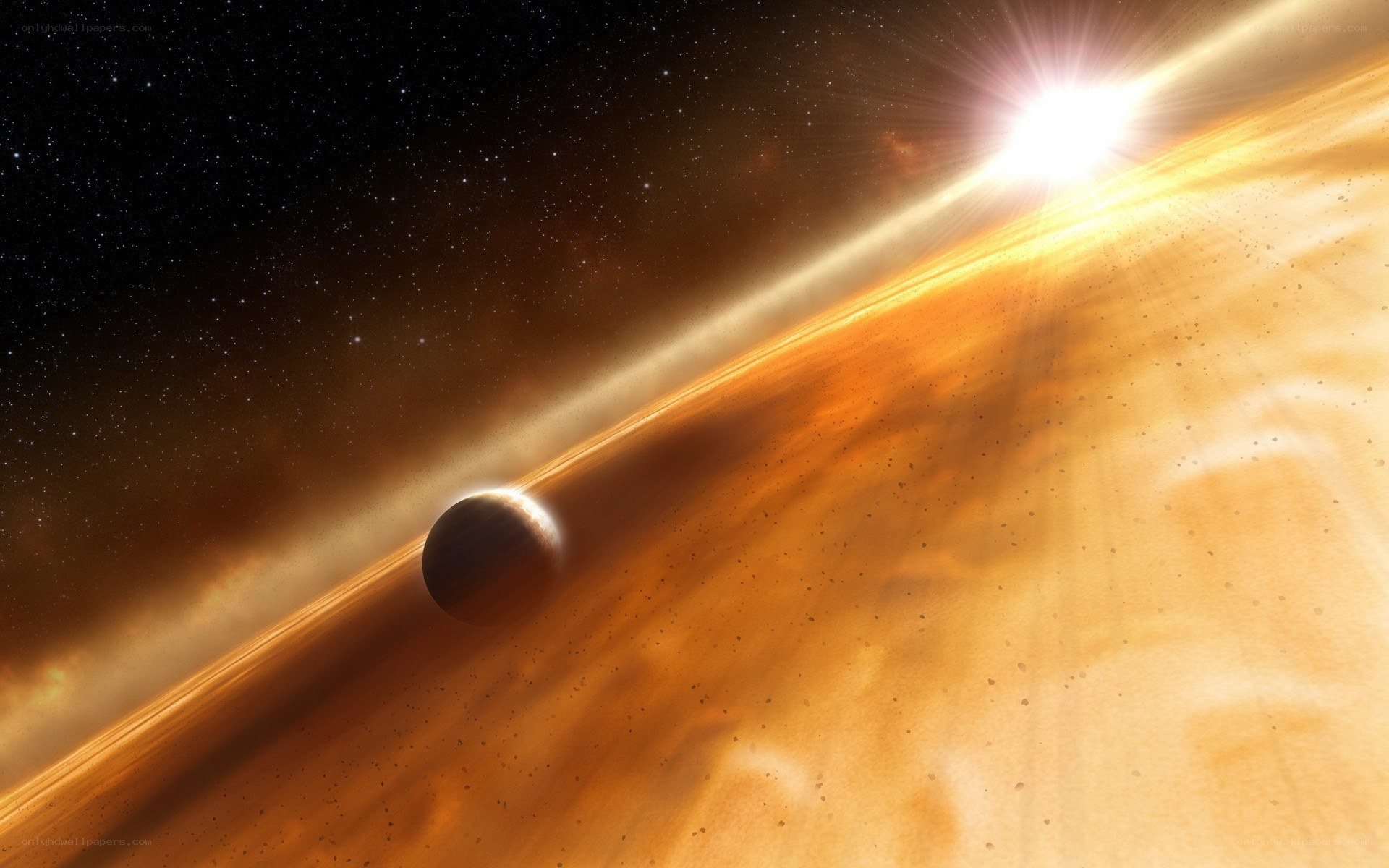 Planet orbiting a star