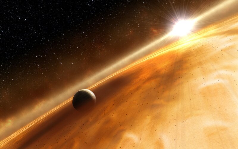 Planet orbiting a star