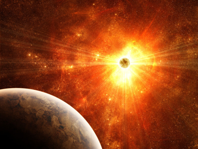 Planet orbiting a star